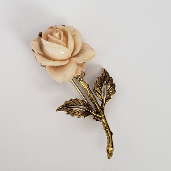 Vintage Brooch Rose Retro Collectible Pin Costume… - image 7