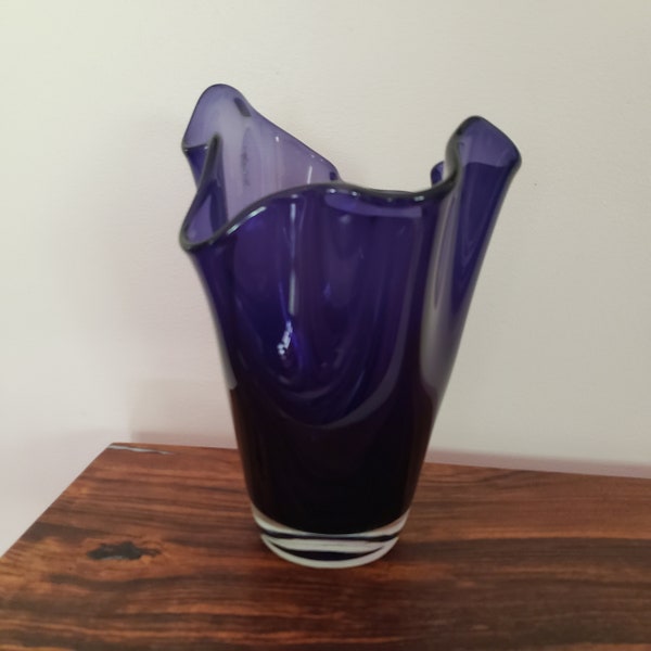 Vase Studio Art Pottery Handmade Rare Collectible Purple