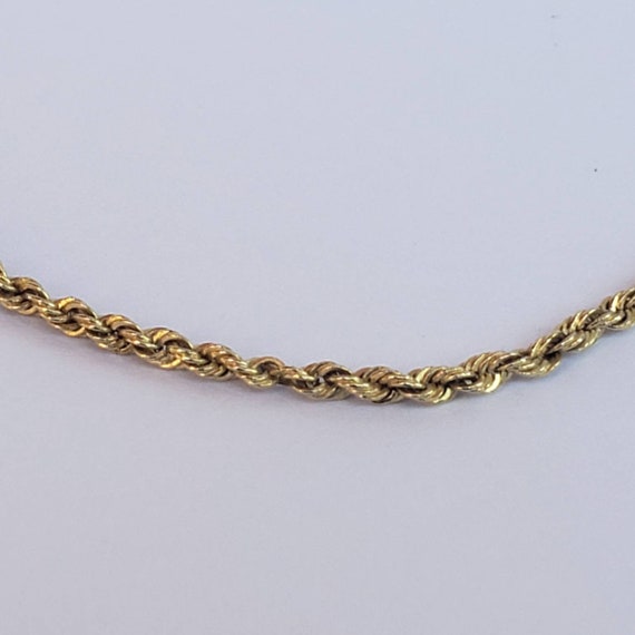 Rope Chain Bracelet 14K Yellow Gold Estate Jewelr… - image 1