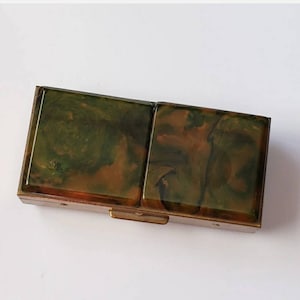 Vintage Trinket Box Bakelite Top Rare Retro Collectible