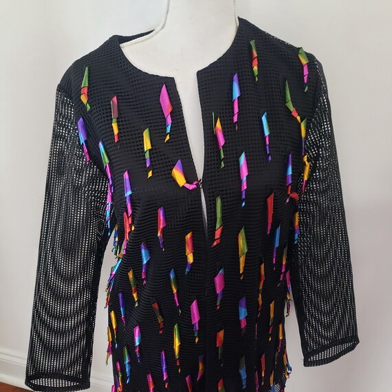 Weavz Jacket Multiple Colors Unique Pattern Desig… - image 4