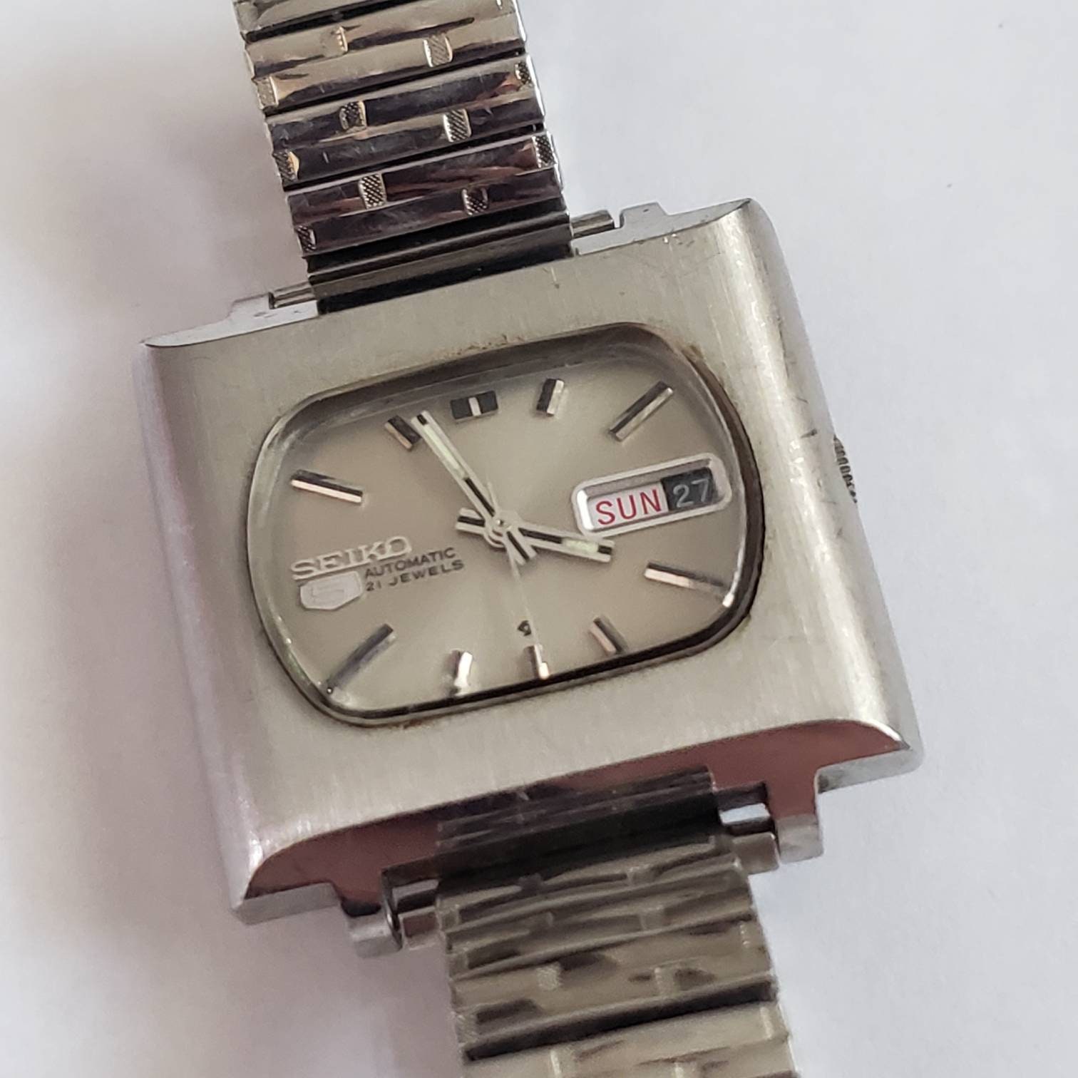Vintage Seiko Automatic 21 Jewels Retro Collectible Wrist Watch
