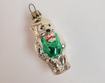 Vintage Bear Christmas Ornament Retro Collectible Christmas Decoration