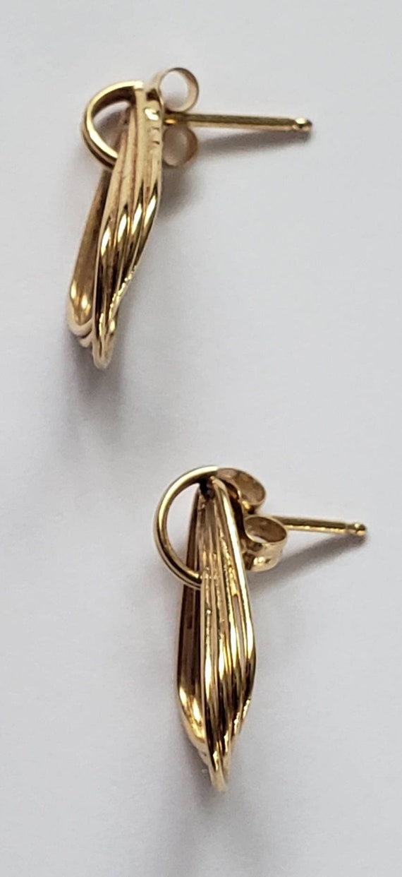 Earrings 14kt Yellow Gold - image 3