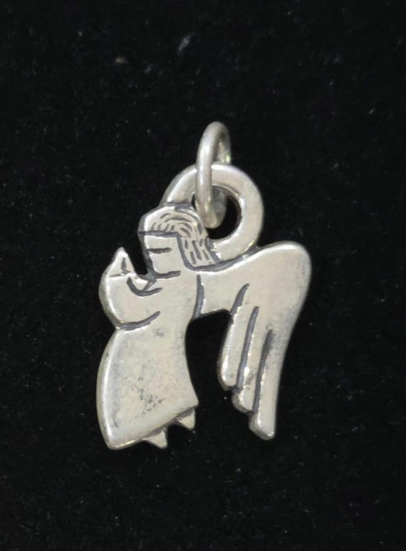 James Avery Angel Pendant Charm Sterling Silver Estate Sterling Collectible Fine Fashion Jewelry Estate Sterling