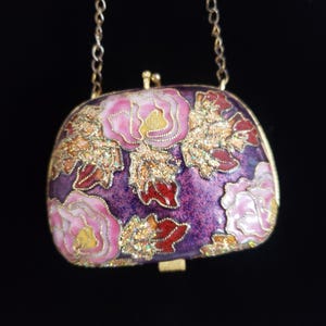 Purse Ornament Cloisonne Christmas Ornament Collectible Colorful