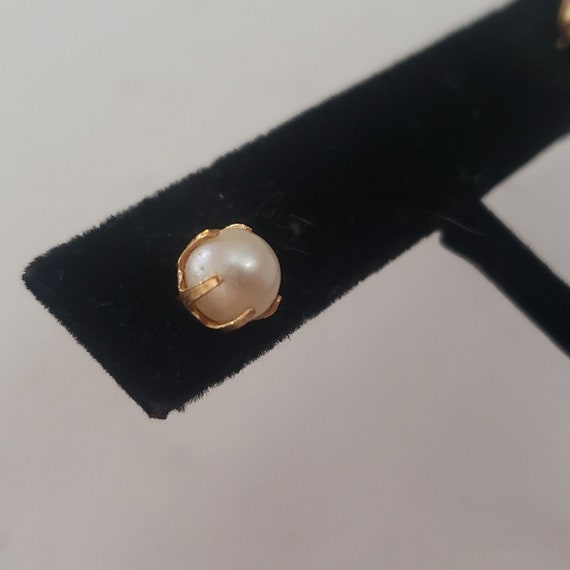 Vintage Earrings Pearl Studs Estate Jewelry Colle… - image 10