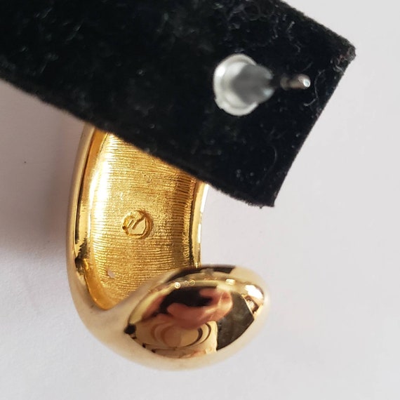 Earrings Designer Swarovski Enamel Black Clear Rh… - image 8