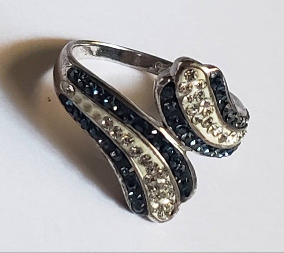 Ring Bypass Enamel 925 Unique Collectible Sterlin… - image 8