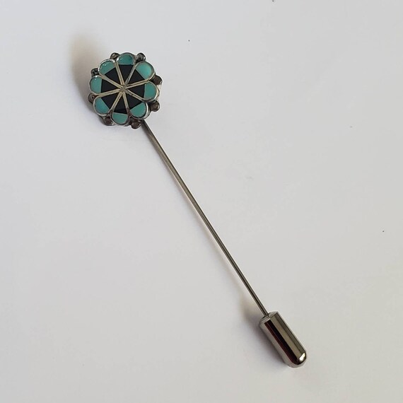 Vintage Stick Pin Rare Inlay Collectible Pin Unma… - image 4