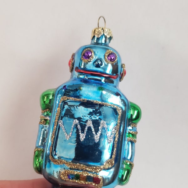 Robot Ornament Etsy