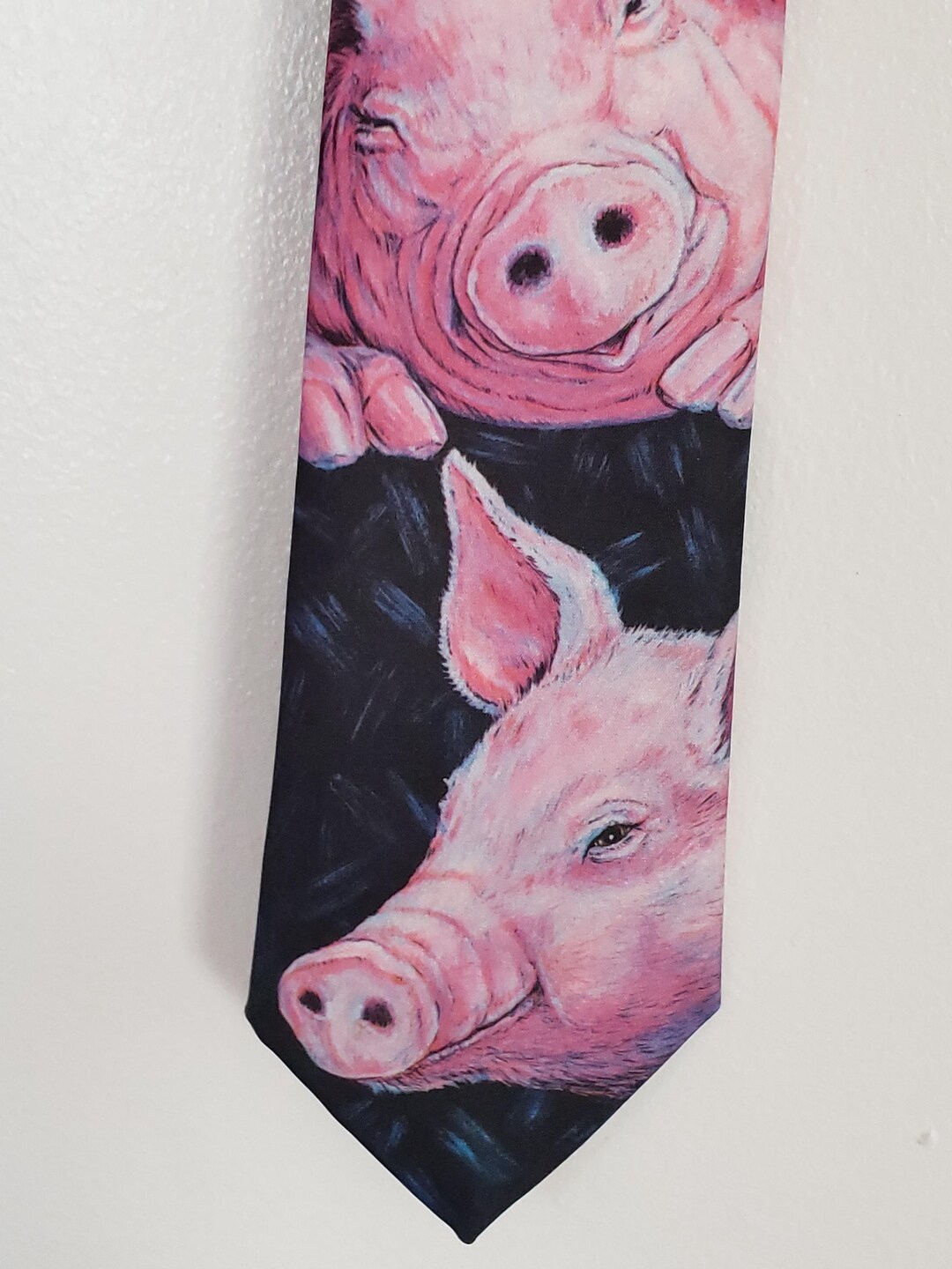 Tie Ralph Marlin Pig Pigs Collectible Necktie Mens Designer Accessory ...