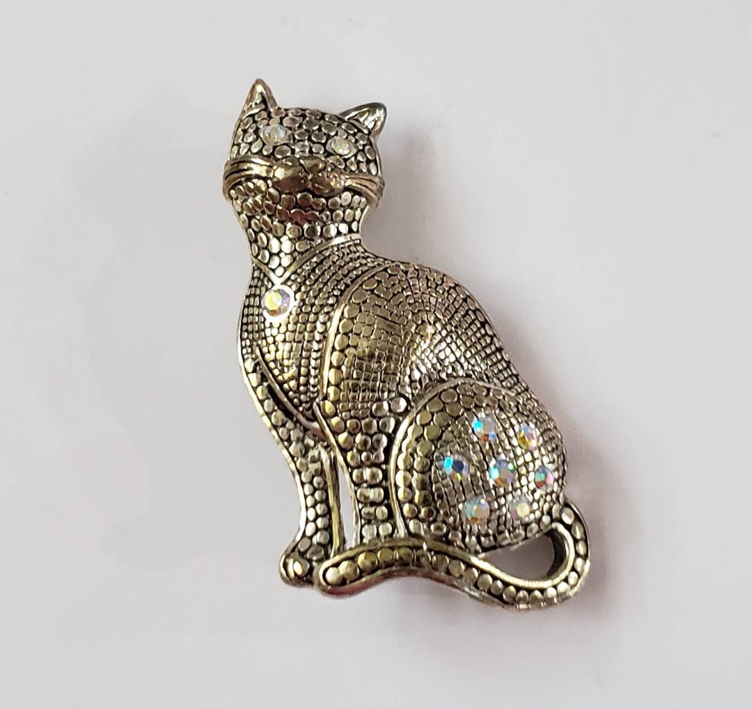 Vintage Brooch Cat Retro Collectible Pin Costume Jewelry - Etsy