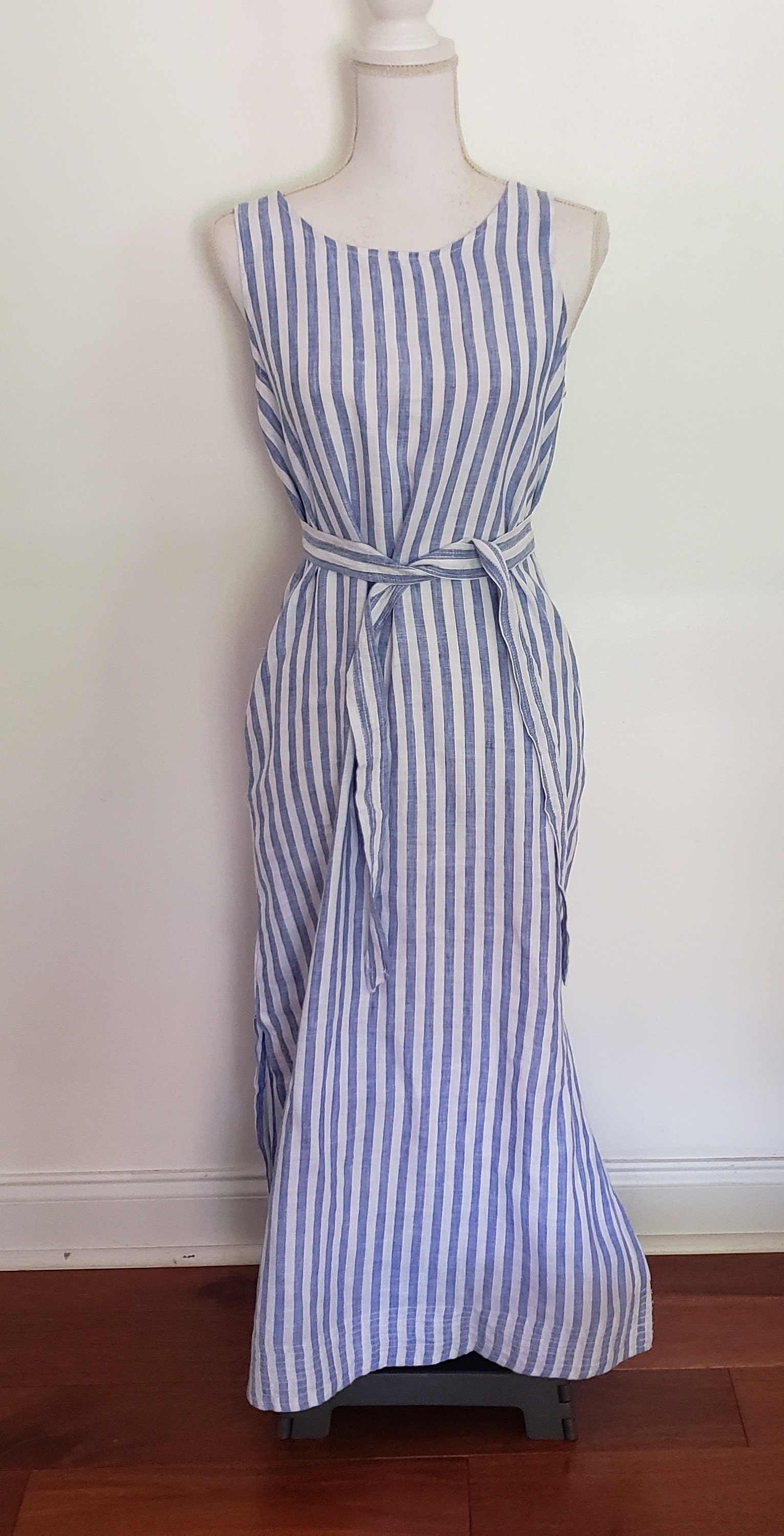 knee length dresses for ladies Beckett Linen Dress