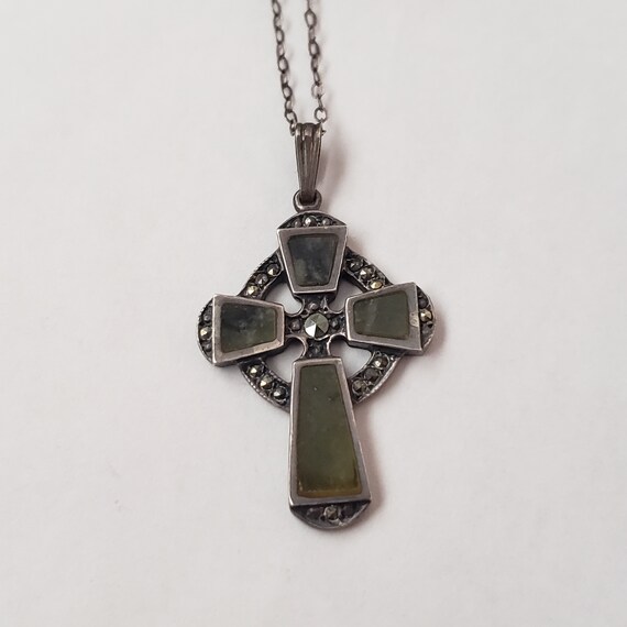 Vintage Celtic Cross TJH Sterling Silver Collecti… - image 2