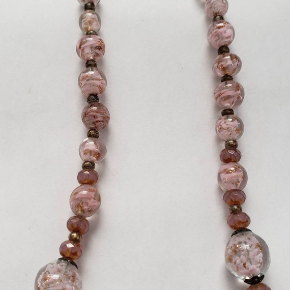 Vintage Venetian Glass Bead Necklace Retro Collec… - image 6