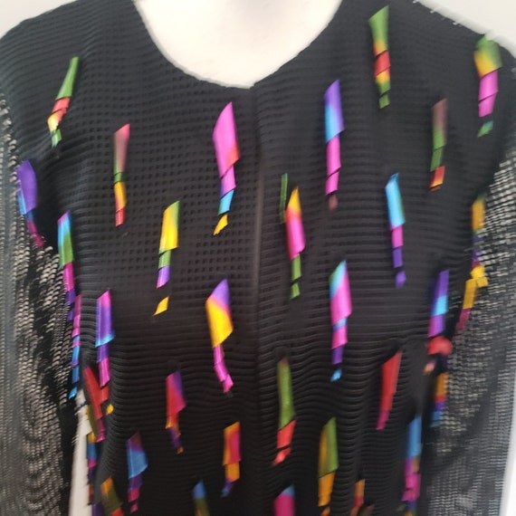 Weavz Jacket Multiple Colors Unique Pattern Desig… - image 3