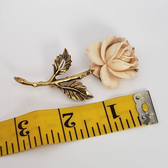 Vintage Brooch Rose Retro Collectible Pin Costume… - image 2