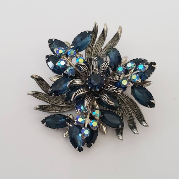 Petite Broche Fantaisie Vintage Strass - Bijou Rétro Occasion
