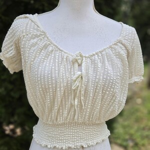 Urban Outfitters Blouse Size S Small Short Sleeve Blouse Top Designer bild 2