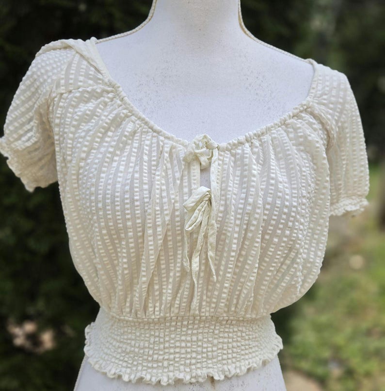 Urban Outfitters Blouse Size S Small Short Sleeve Blouse Top Designer bild 2