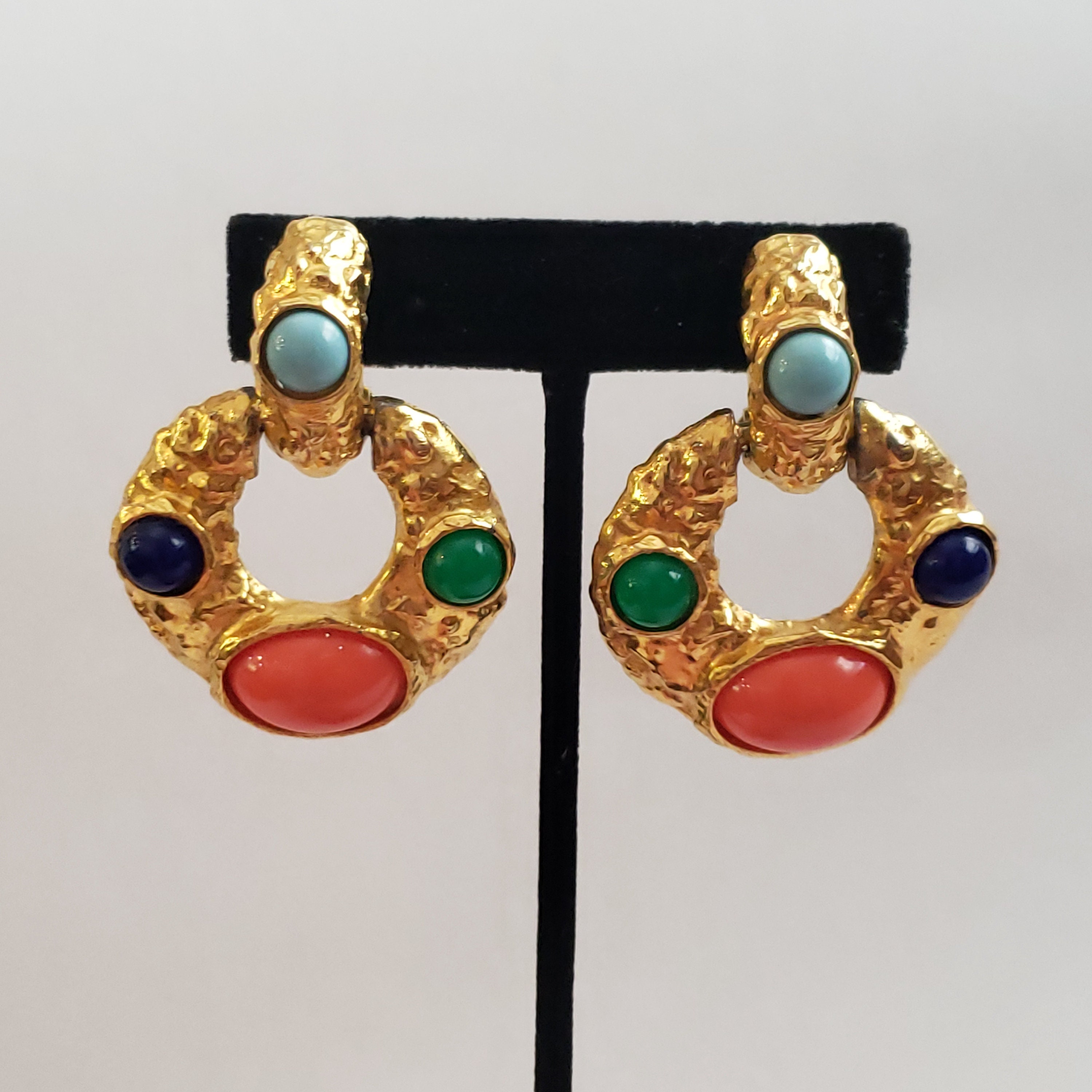 Kenneth jay lane door knocker earrings online