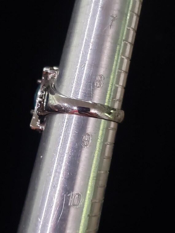 Ring Blue Sparkle Ornate Open Pattern Unique Coll… - image 2