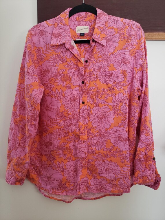 Shirt Designer Universal Threads Button Up Linen … - image 2