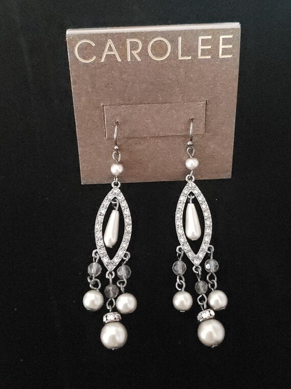 Carolee Earrings Dangle Statement Pierced Collect… - image 2