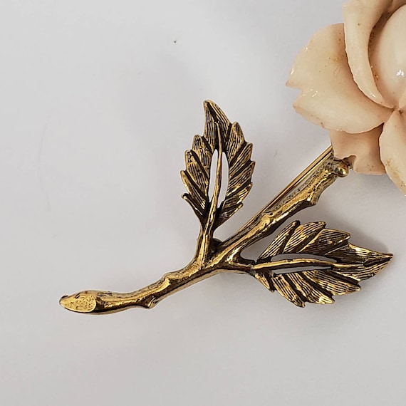 Vintage Brooch Rose Retro Collectible Pin Costume… - image 3