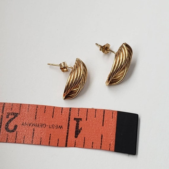 Vintage Earrings 14k Earrings Stud Pierced Collec… - image 3