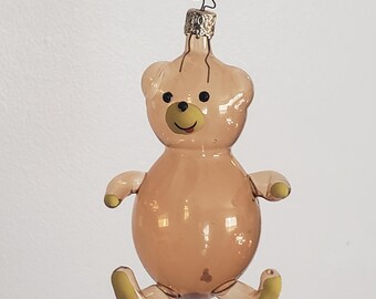 Vintage Bear Christmas Ornament Retro Collectible Christmas Decoration