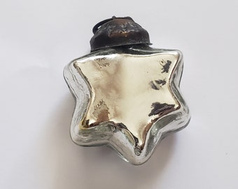 Kugel Ornament Christmas Collectible Silver Star