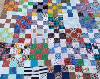 Antique Quilt Top Rare Primitive Collectible