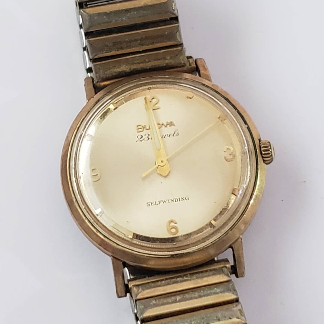 Vintage Watch Bulova Self Winding 23 Jewels Rare Collectible Time Piece Etsy