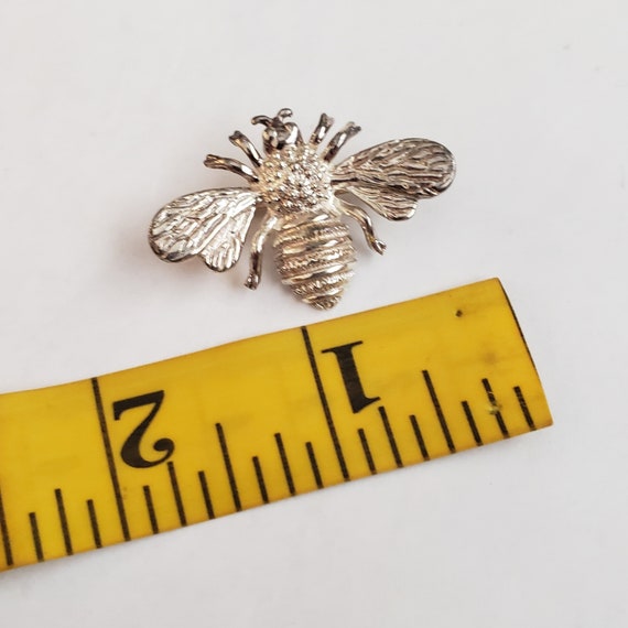 Bumblebee Bee Brooch Sterling Silver Collectible … - image 9