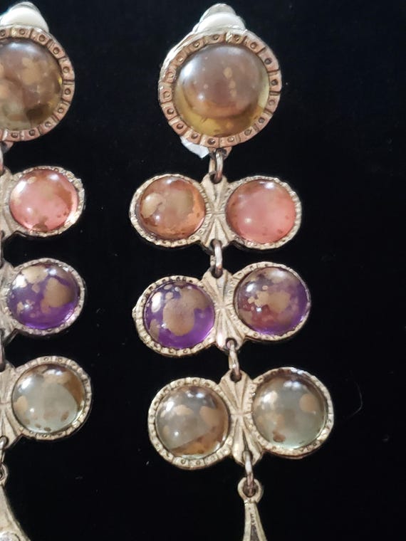 Earrings Dangle Statement Bold Shoulder Dusters M… - image 5