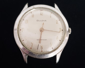 Bulova Wrist Watch Retro Collectible Round Face Vintage Time Piece