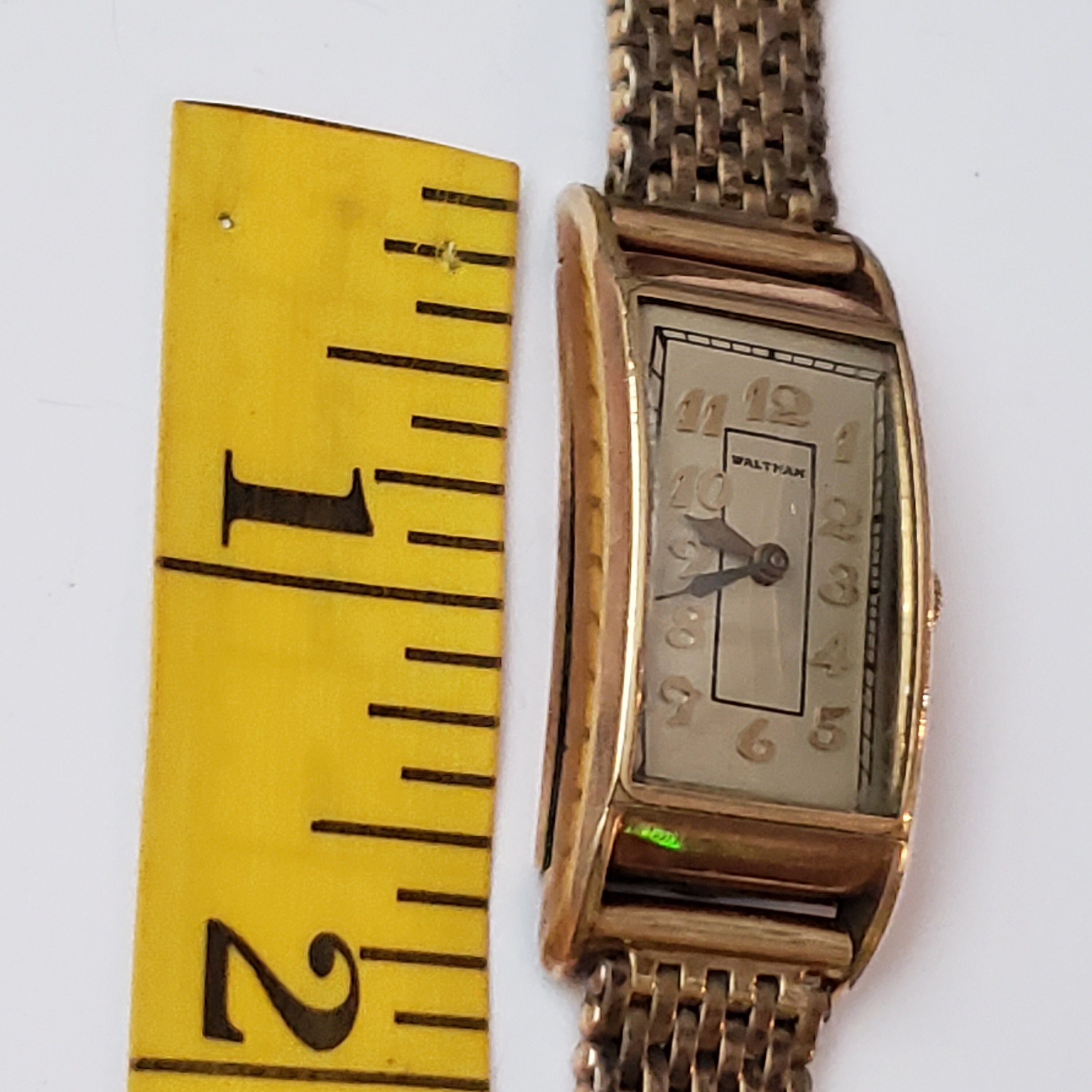 Rare Waltham Tank Designer Watch Vintage Retro Collectible Time