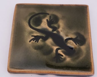 Tile Lizard Handmade Collectible Unique Studio Collectible