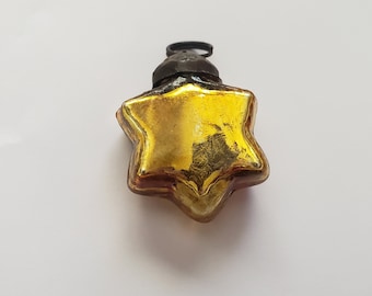 Kugel Ornament Christmas Collectible Gold Star