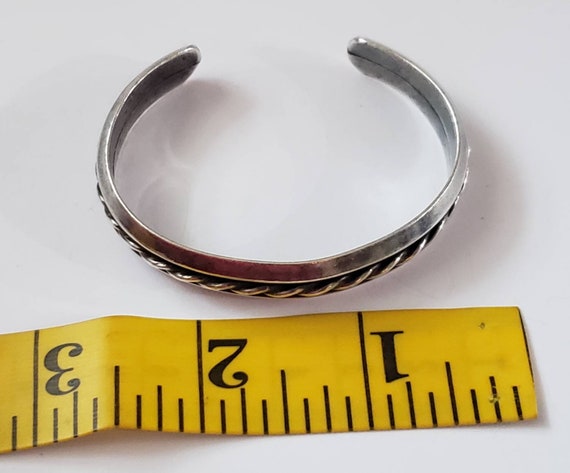 Vintage Cuff Bracelet Sterling Silver Southwester… - image 5