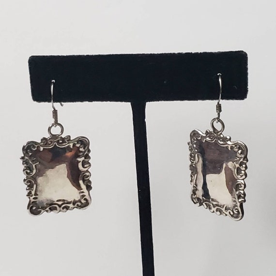 Vintage Earrings Dangle Sterling Silver 925 Pierc… - image 1