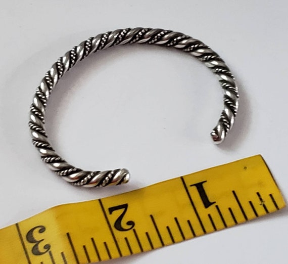 Vintage Cuff Bracelet Sterling Silver Southwester… - image 3