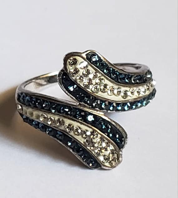 Ring Bypass Enamel 925 Unique Collectible Sterlin… - image 10