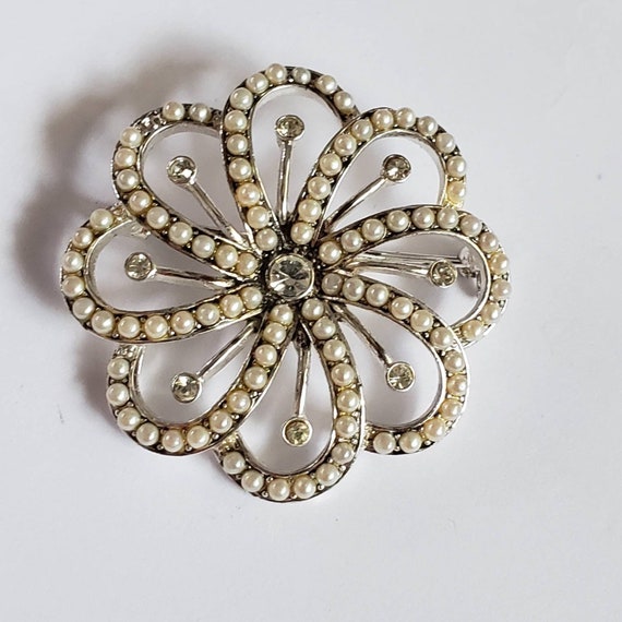 Brooch Designer Monet Swirl Pattern Retro Collect… - image 1
