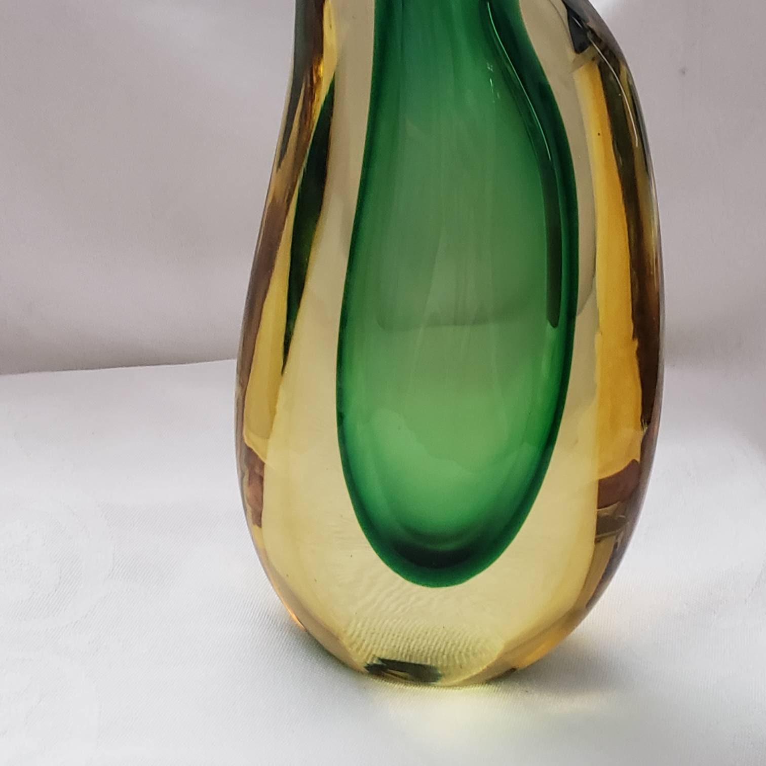 Vintage Art Glass Vase Signed Luigi Onesto Tear Drop Rare - Etsy
