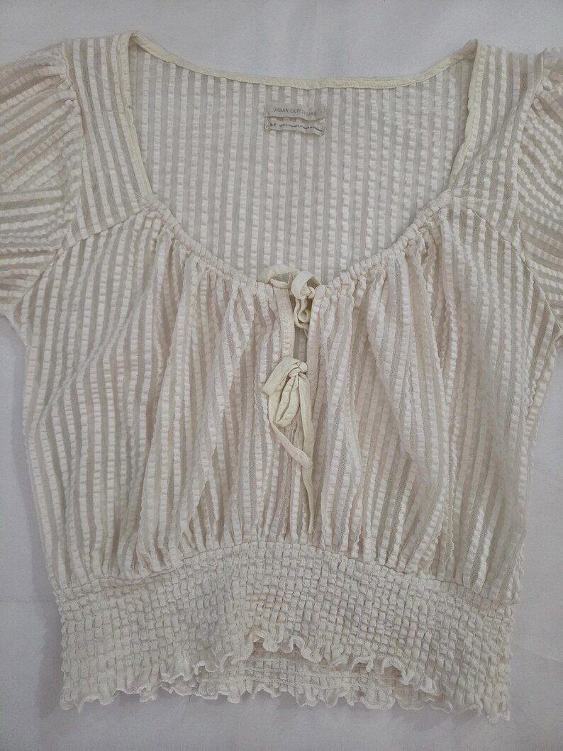 Urban Outfitters Blouse Size S Small Short Sleeve Blouse Top Designer bild 9