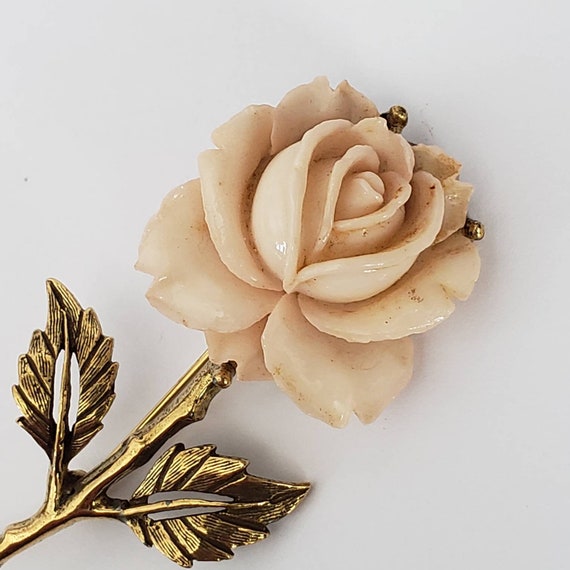 Vintage Brooch Rose Retro Collectible Pin Costume… - image 6