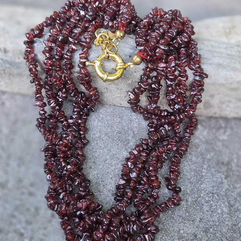 Multiple Items Inside Multiple Garnet Necklace - Etsy